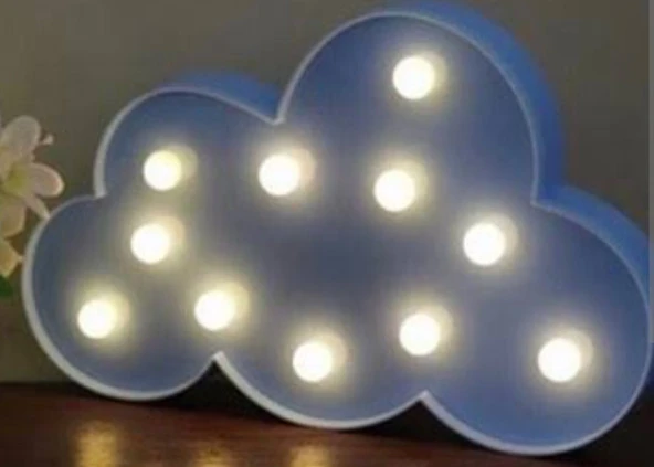 Led Işık Beyaz Bulut Gece Lambası ürün görseli