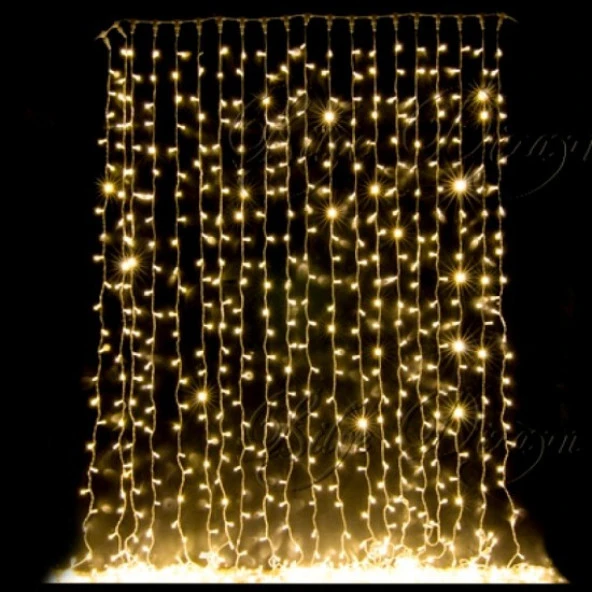 3*3 Perde Led Sarı Işık ürün görseli