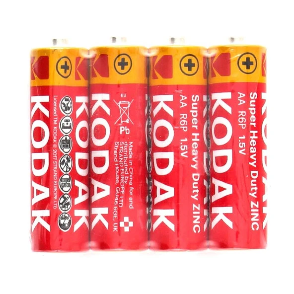 Kodak AA Pil Super Heavy Duty Çinko Karbon Kalem Pil 60 adet