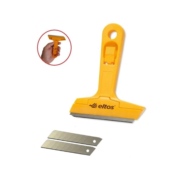 Çok Fonksiyonlu Profesyonel Cam Kazıma Bıçağı 2 Adet Yedek Bıçak Hediyeli ürün görseli