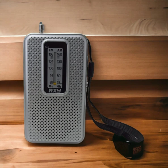 Tenor Cep Tipi Mini Analog Radyo Gri ürün görseli 1