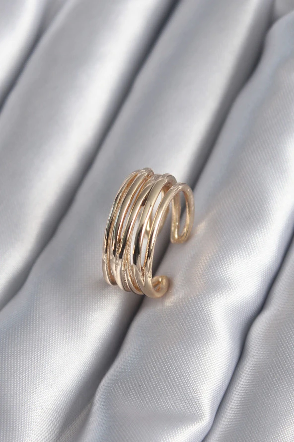 Gold Renk Ayarlanabilir Kadın Yüzük - TJ-BYK2947 ürün görseli