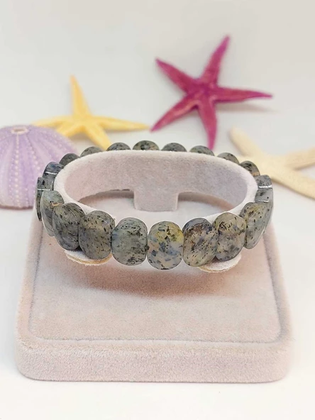 Jasper Taşı Oval Kesim Unisex Bileklik (46094) ürün görseli