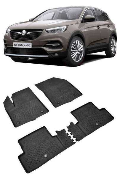 Sahler Opel Grandland X 2017-2022  4.5D Havuzlu Paspas Siyah ürün görseli
