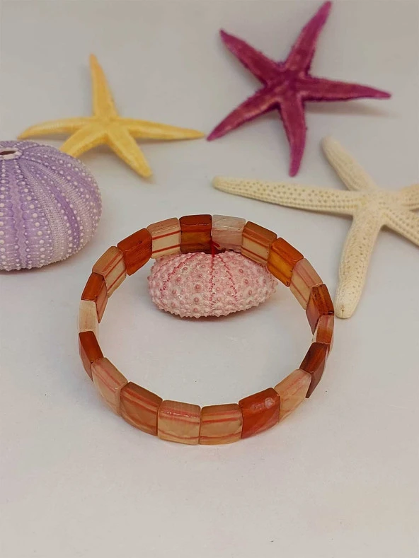 Akik Taşı Unisex Bileklik (46099) - Resim 2