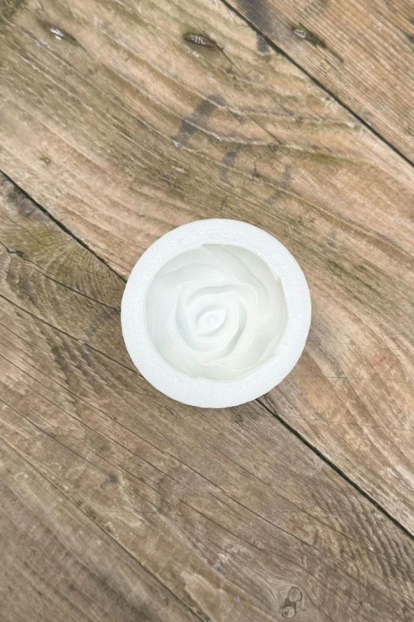 Gül 3d Tekli Mum Kalıbı (Silikon) - Resim 6