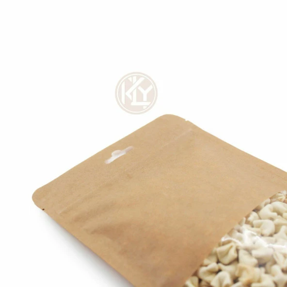 Kraft Orta Pencereli̇ Ki̇li̇tli̇ Doypack 16x27+4,5 Cm 500 Gr 1000 Adet - Resim 4