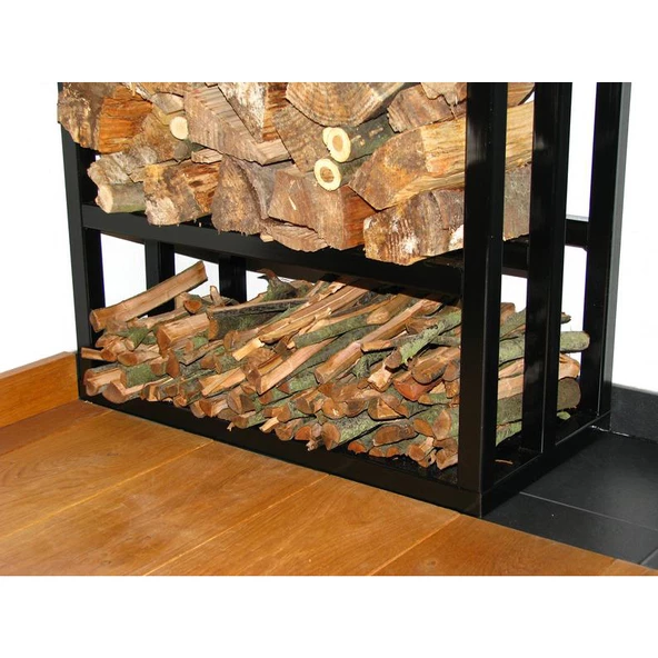 Soba Odunluk Şömine Yanı Metal Odunluk Odun Dolabı - 3
