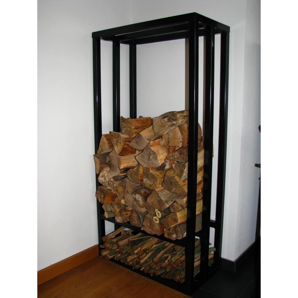 Soba Odunluk Şömine Yanı Metal Odunluk Odun Dolabı