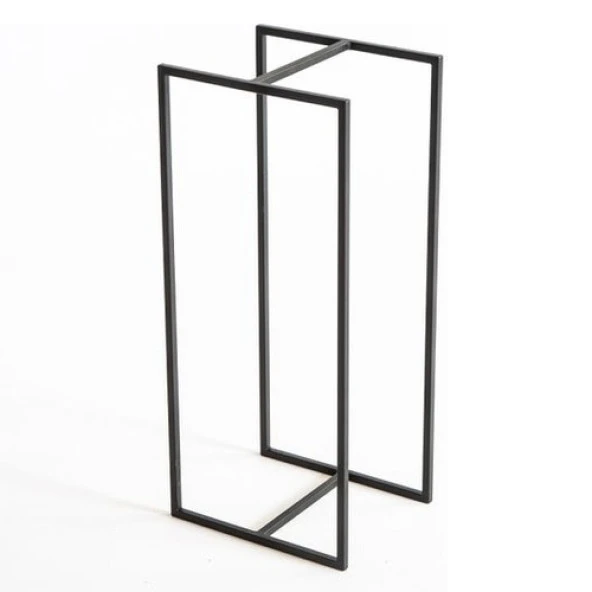 Ferforje Odunluk Şömine Yanı Metal Odun Sehpası - Resim 5