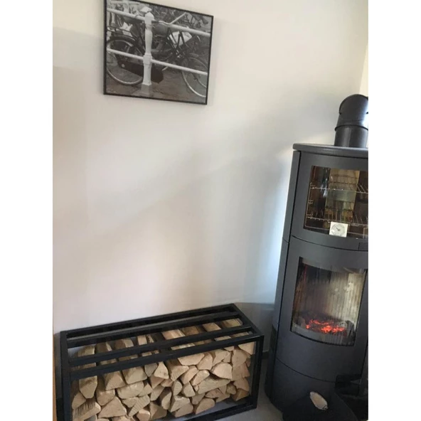 Bahçe Odunluk Şömine Yanı Metal Odunluk - 2