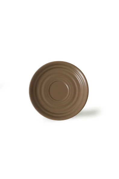 Keramika Mat Toprak Taupe / Krem Neva Kahve Takımı 12 Parça 6 Kişilik - 5