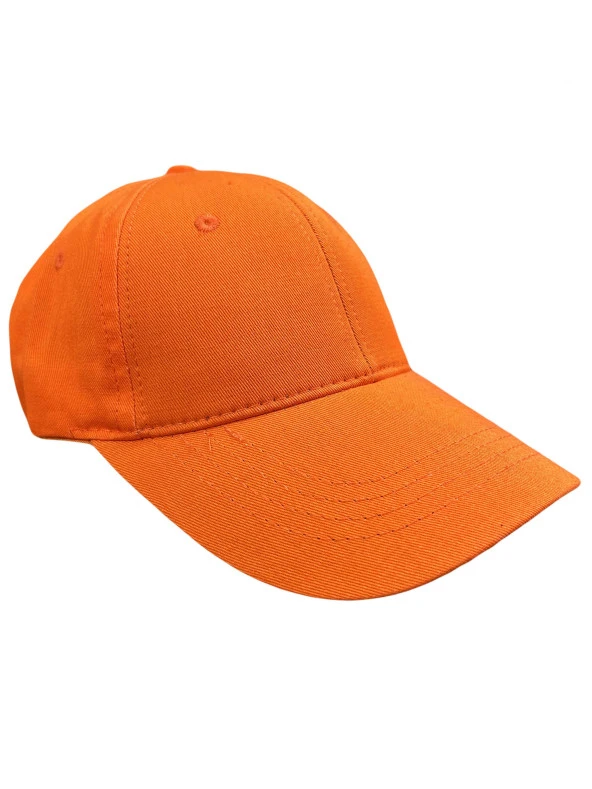 Düz Renk Şapka Ayarlanabilir Cırtlı Yetişkin Şapka Sade Renk