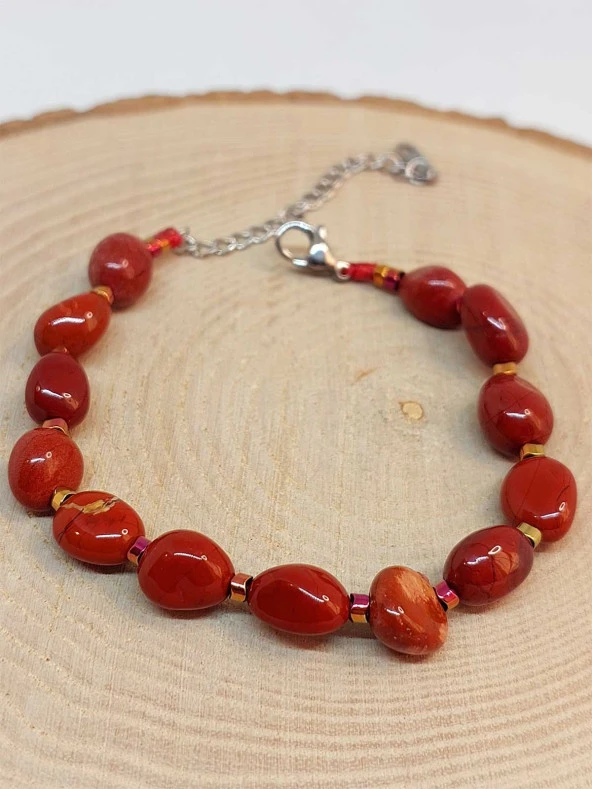 Jasper Taşı Tasarım Bileklik (47102) - Resim 3