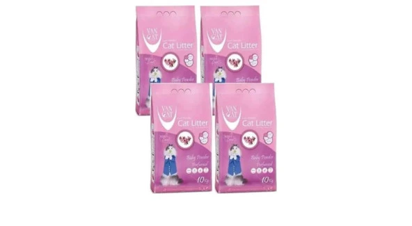 Van Cat  Baby Powder Parfümlü Kedi Kumu 10 Kg X 4 Adet