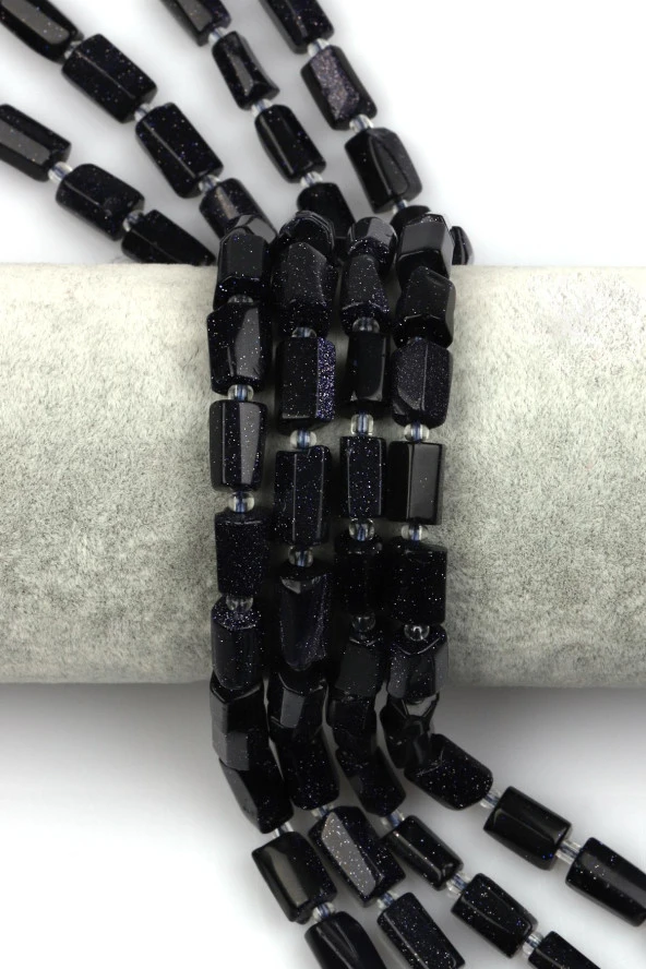 Lacivert Yıldız Taşı Doğal Taş Dizi Boru Kesim ürün görseli