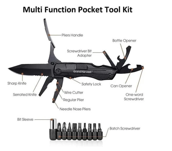 Grand Harvest GHK-PL107 Foldable Multi Tool - 5
