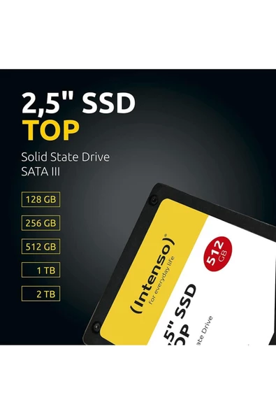 Intenso Top 3812450 2.5" 512 Gb Sata 3 Ssd - 3