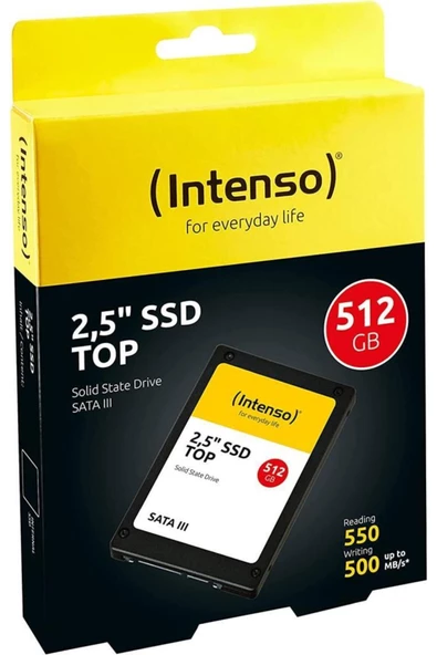 Intenso Top 3812450 2.5" 512 Gb Sata 3 Ssd - 2