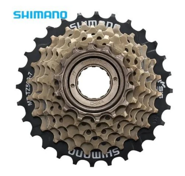 Shimano Tourney MF-TZ500 7li Arka Dişli Vidalı Kahverengi 14-28T Ruble - 2