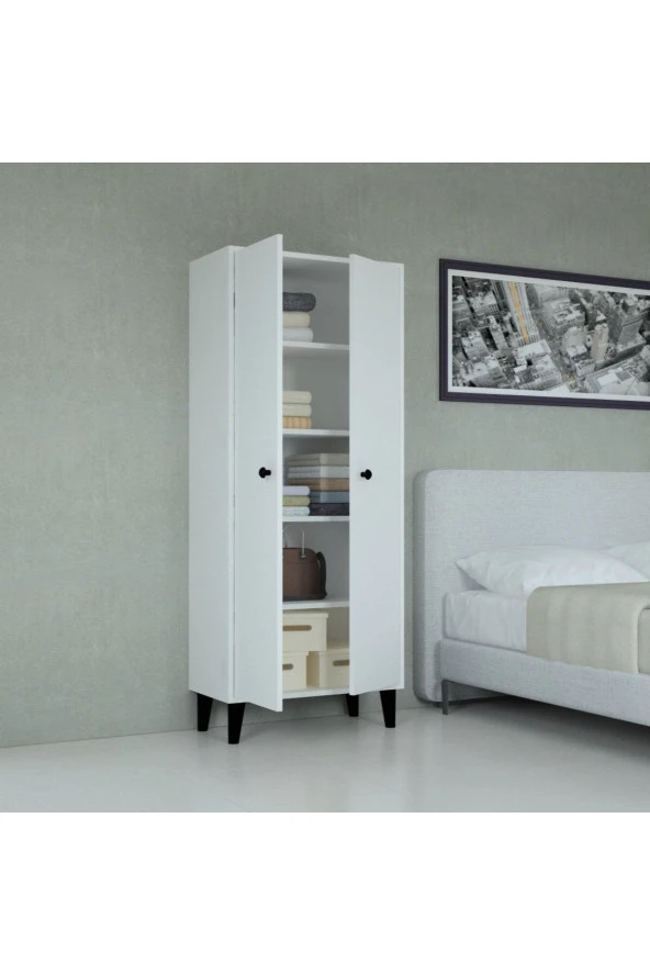 Mobilique Çok Amaçlı 5Raflı İzmir Dolap - 3