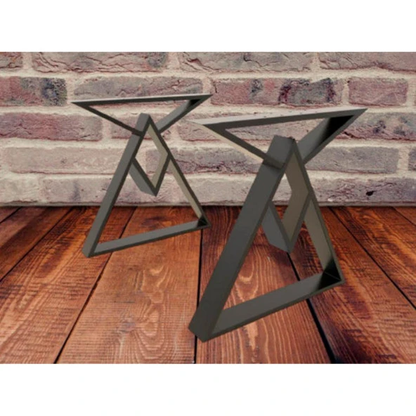 Kütük Masa Ayağı Metal Yemek Masası Ayağı Profil Ayak - Resim 3