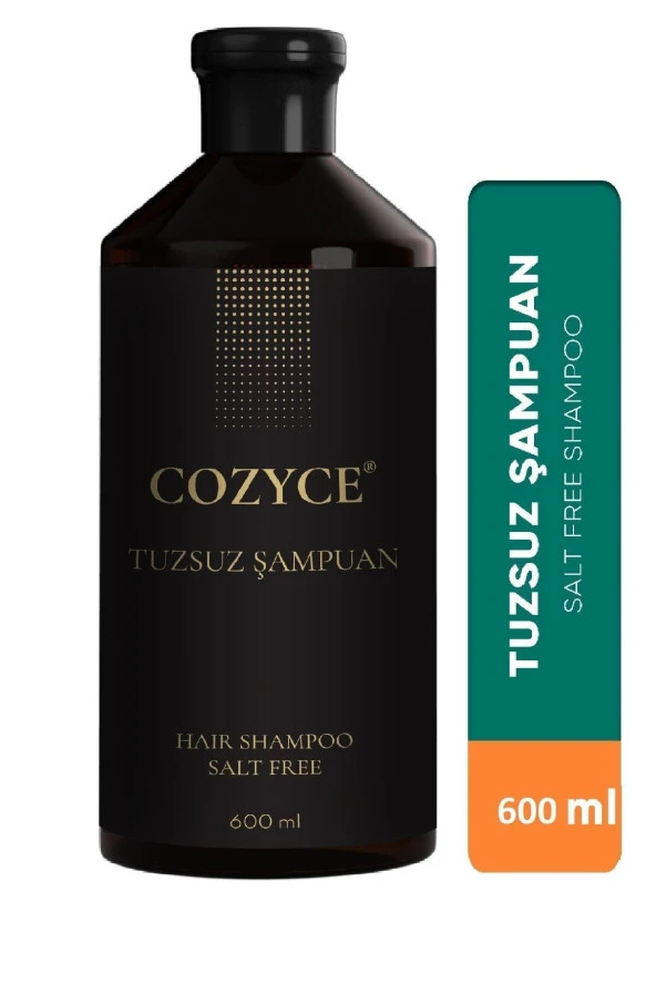 Cozyce Tuzsuz Şampuan 600 ml Saç Dökülmesine Karşı Şampuan Hızlı Saç Uzatan Tuzsuz Sülfatsız