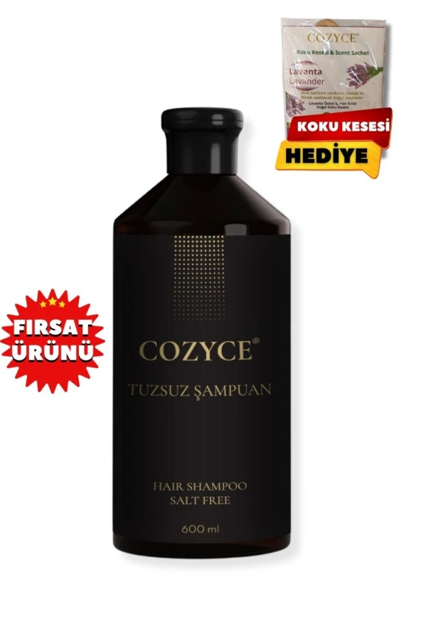 Cozyce Tuzsuz Şampuan 600 ml Saç Dökülmesine Karşı Şampuan Hızlı Saç Uzatan Tuzsuz Sülfatsız - 2