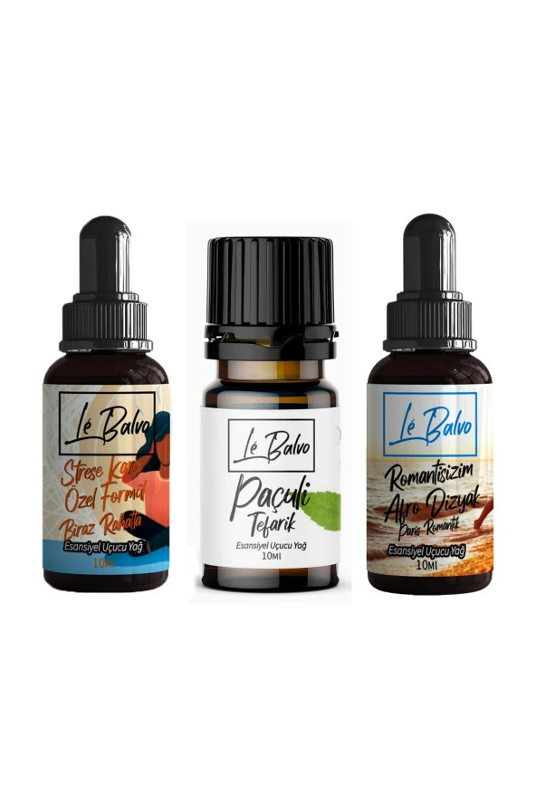 LE BALVO Stres,paçuli,romantizm Doğal Uçucu Saf Buhurdanlık Esansı Oda Kokusu Esans Buhur Yağı 10ml
