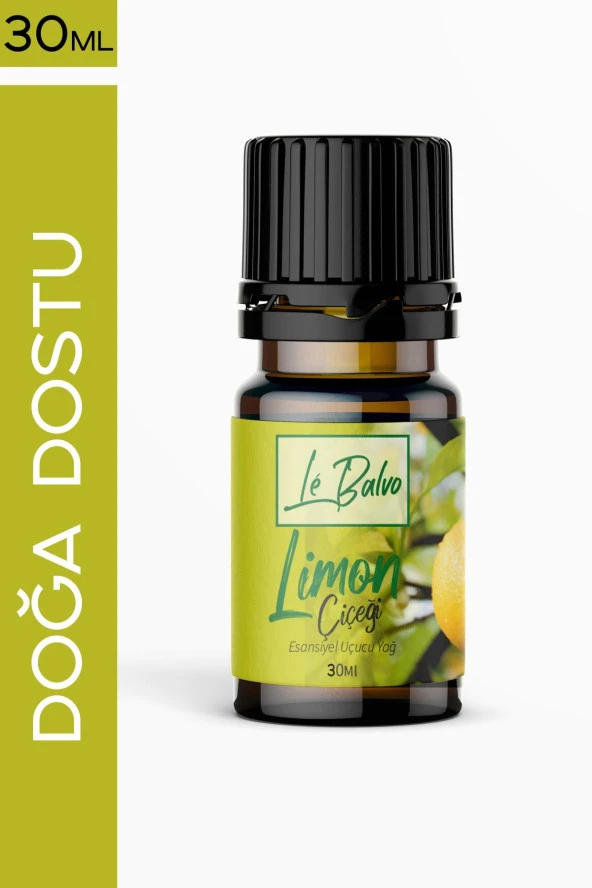 LE BALVO Limon Çiçeği Doğal Uçucu Yağ Saf Buhurdanlık Esansı Konsantre Oda Kokusu Esans Buhur Yağı 30ml