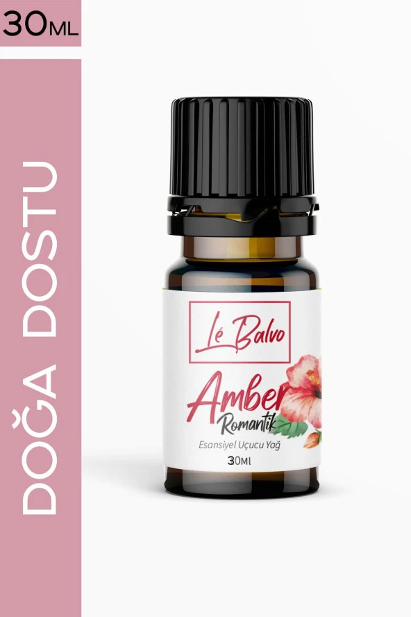 LE BALVO Amber Doğal Uçucu Yağ Saf Buhurdanlık Esansı Konsantre Oda Kokusu Esans Buhur Yağı 30ml
