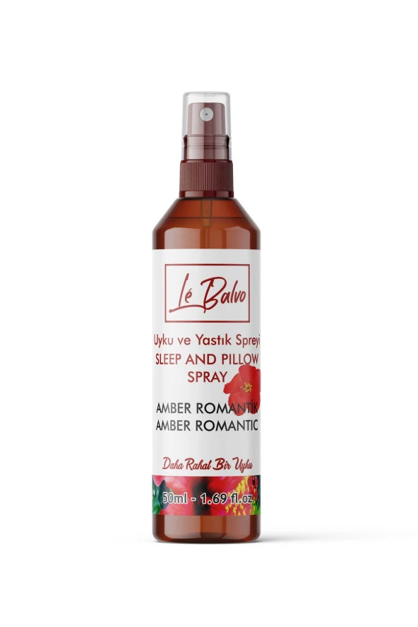 LE BALVO Amber Kokulu Uyku Ve Yastık Spreyi ( Amber Romantic Sleep And Pıllow Spray) 50 Ml