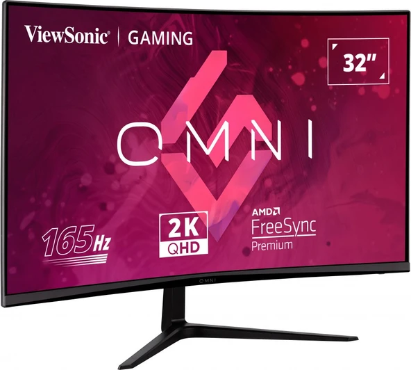 VIEWSONIC 32" VX3218C-2K QHD 1MS 165HZ  2XHDMI DP HDR10 FREESYNC PREMIUM CURVED GAMING MONITOR - 3