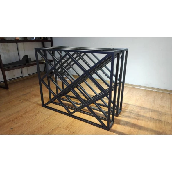 Metal Ayak 70 cm Dikdörtgen Masa Ayakları Metal Masa Ayağı - 4