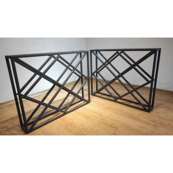 Metal Ayak 70 cm Dikdörtgen Masa Ayakları Metal Masa Ayağı - 8