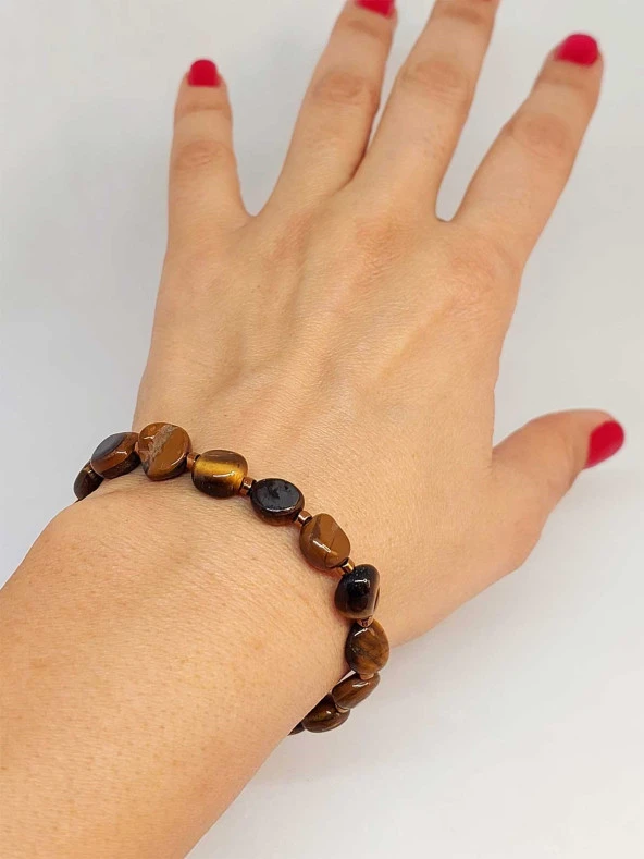 Kaplan Gözü Taşı Tasarım Bileklik (47106) ürün görseli