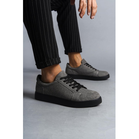 Kuback Ortapedik Dikişli Gri Süet Günlük Ayakkabı Sneaker KB165 - 3