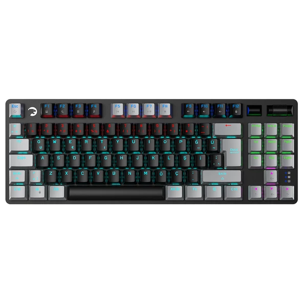 GamePower Eva 5 60M Mekanik Red Switch Türkçe Q 88 Tuş USB Gaming Klavye - 3 Yıl Garantili - 2