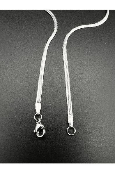 Kararmaz %100 Cerrahi Çelik Italyan Zincir Erkek Kolye Unısex 55 Cm - 3