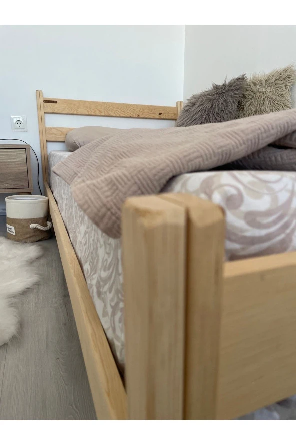 Tarımarwoodhome Lizbon Ahşap Karyola 100x200 - 3