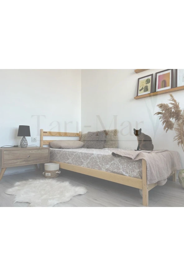 Tarımarwoodhome Colege Ahşap Karyola 60x120 cm - 5