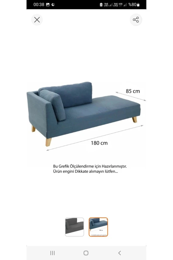 Mc Mobilya Sahra Peri Bench Dinlenme Koltuğu Keten Kumaş Josefin Koltuğu Middo - Resim 2