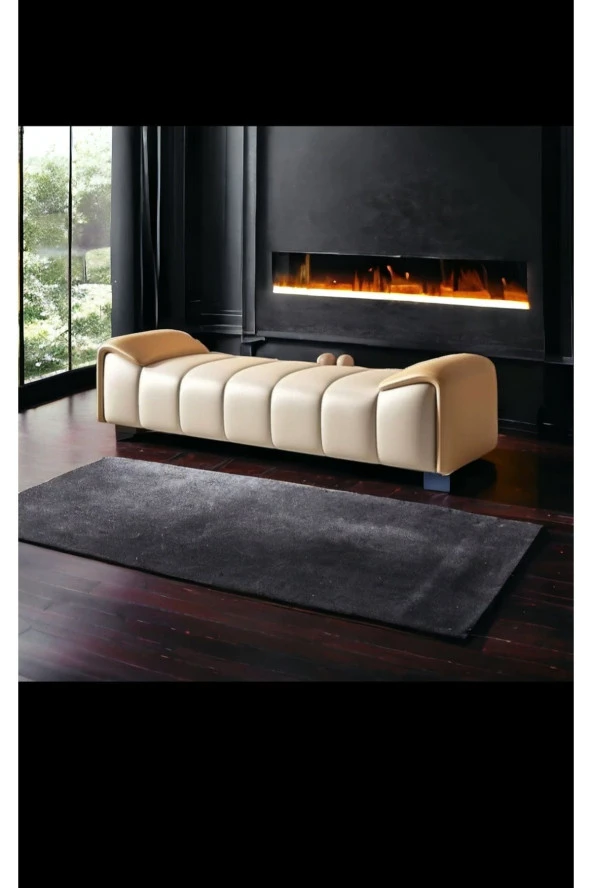 Mc Mobilya Sahra Özel Tasarım Bench Puf Dinlenme Koltuğu Dikdörtgen - Resim 3