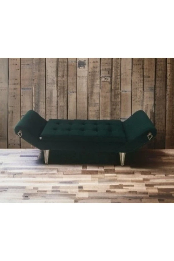 Mc Mobilya Sahra Peri Bench Puf Ayak Ucu Dinlenme Koltuğu Metal Ayak - Resim 3