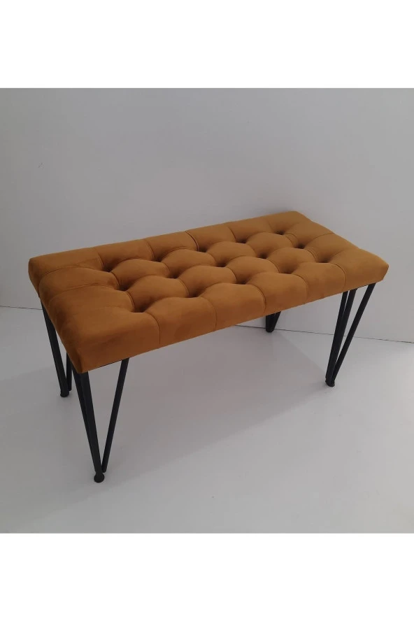 Mc Mobilya Sahra Peri Bench Puf Tabure Metal Ayak
