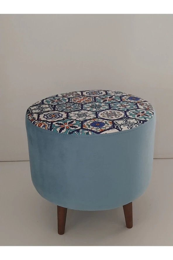 Mc Mobilya Sahra Silindir Daire Puf 45 Ayaklı - Resim 3