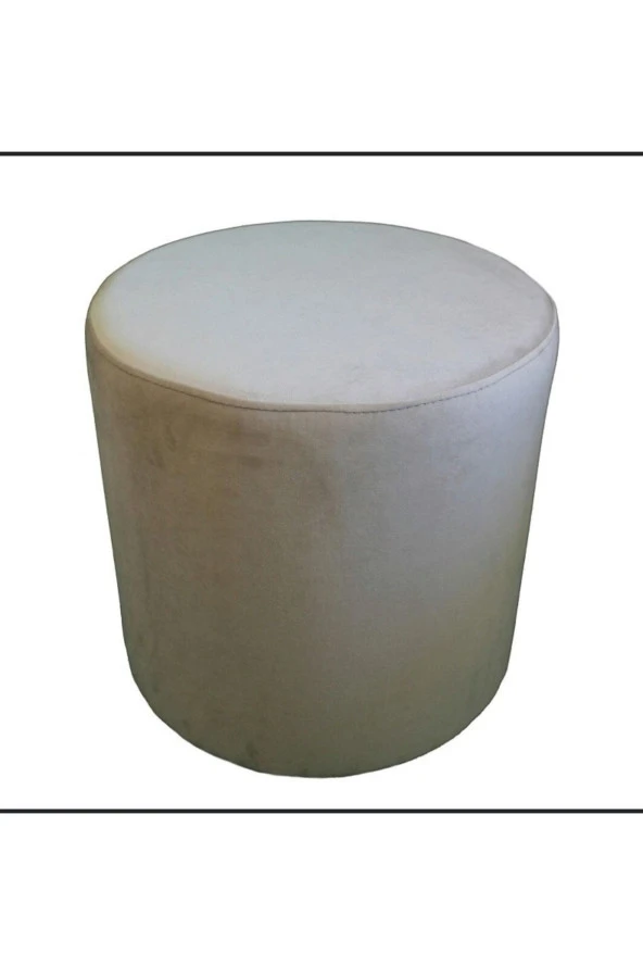 Mc Mobilya Sahra Silindir Daire Puf 45 Cm - Resim 4
