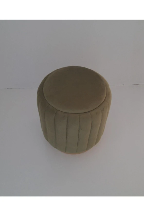 Mc Mobilya Sahra Silindir Daire Puf Tabure - Resim 2