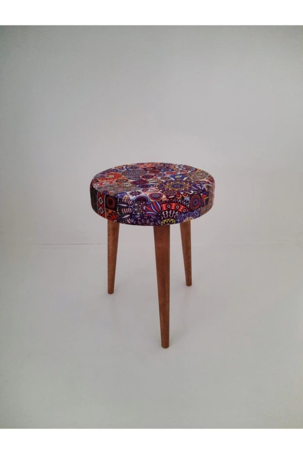 Mc Mobilya Sahra Puf Silindir Daire 35 Cm