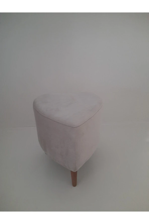 Mc Mobilya Sahra Kalp Puf Krem - Resim 2